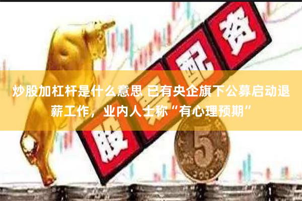 炒股加杠杆是什么意思 已有央企旗下公募启动退薪工作，业内人士称“有心理预期”