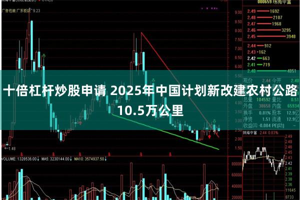 十倍杠杆炒股申请 2025年中国计划新改建农村公路10.5万公里